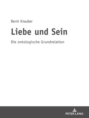cover image of Liebe und Sein